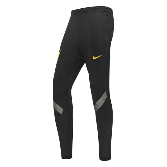 Liverpool Treenihousut Dri-fit Strike - Harmaa/keltainen - Nike, koko Small