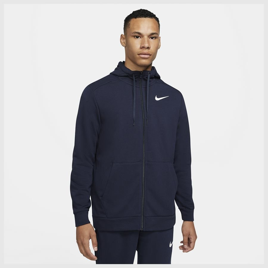 Nike Dri-fit Huppari - Navy/valkoinen, koko Medium