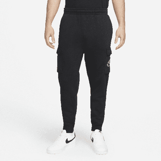 Nike Sportswear Men's Fleece Cargo Trousers - Black