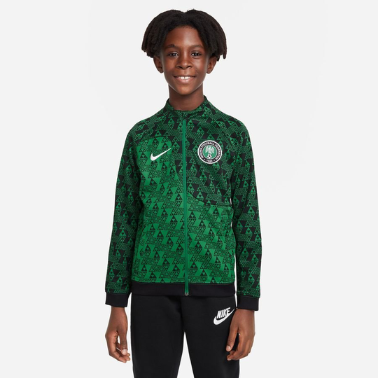 Nigeria Treenitakki Academy Pro Anthem - Vihreä/Musta/Valkoinen Lapset - Nike, koko L: 147-158 cm