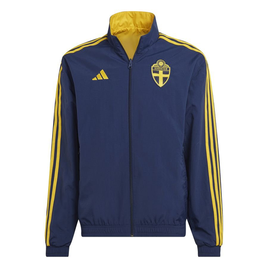 Ruotsi Käännettävä Treenitakki Anthem - Navy/Keltainen - adidas, koko X-Large