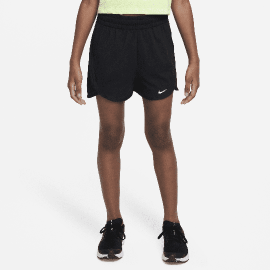 Nike Dri-FIT Breezy Older Kids' (Girls') High-Waisted Training Shorts - 1 - Black