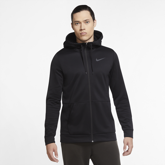 Nike Therma Men's Full-Zip Training Hoodie - Black