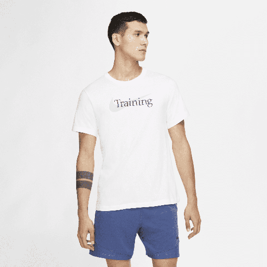 Nike Dri-FIT Men's Swoosh Training T-Shirt - White