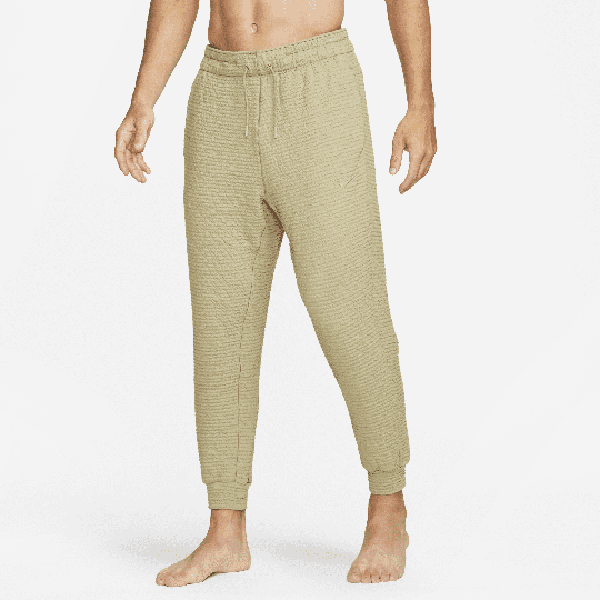 Nike Yoga Men's Dri-FIT Trousers - Brown - 50% Sustainable Blends