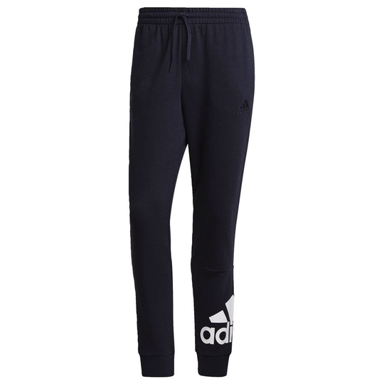 adidas Treenihousut Essentials French Terry Tapered - Navy/valkoinen, koko Medium
