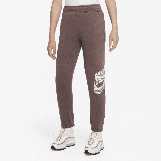 Nike Sportswear Older Kids' (Girls') Oversized Fleece Dance Trousers - 1 - Brown