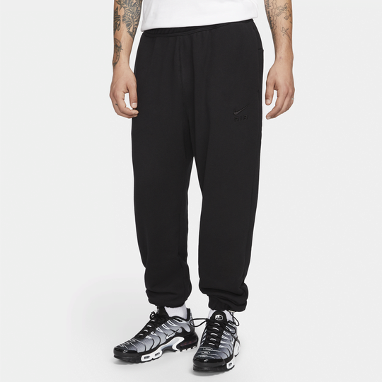 Nike Air Men's French Terry Joggers - 1 - Black
