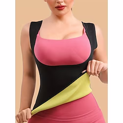 Waist Trainer Vest Hot Sweat Workout Tank Top Slimming Vest Sports Neoprene Yoga Gym Workout Exercise Fitness Stretchy Non Toxic Durable Tummy Control Tummy Fat Burner For Women miniinthebox