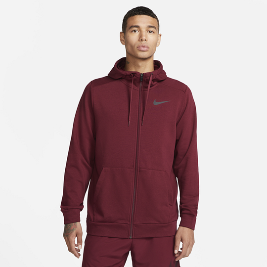 Nike Dri-FIT Men's Full-Zip Training Hoodie - Red