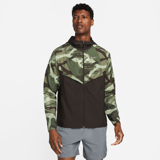 Nike Juoksutakki Hoito Tuulitakki - Vihreä/Ruskea/Hopea, koko Small