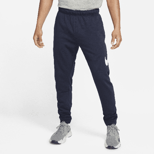 Nike Dry Graphic Men's Dri-FIT Taper Fitness Trousers - Blue - 50% Sustainable Blends