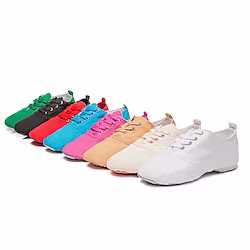 Women's Jazz Shoes Performance Training Stage Flat Flat Heel Nude Fushcia Black Lightinthebox