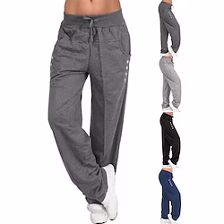 Women's Joggers Cargo Pants Drawstring Side Pockets High Waist Pants Casual Winter Breathable Quick Dry Moisture Wicking Zumba Belly Dance Yoga Sportswear Activewear Navy Light Gray Dark Gray / Harem Lightinthebox