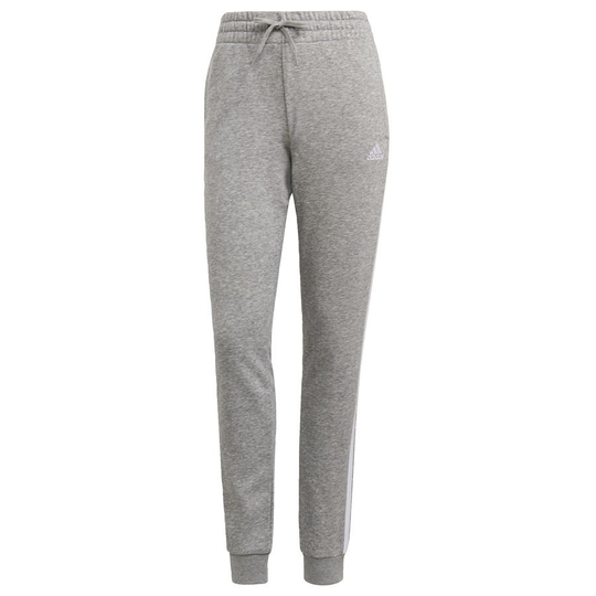 adidas Treenihousut Essentials French Terry 3-stripes - Harmaa/valkoinen Nainen, koko X-Small