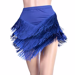 Latin Dance Skirts Tassel Women's Performance Sleeveless Dropped Spandex Lightinthebox