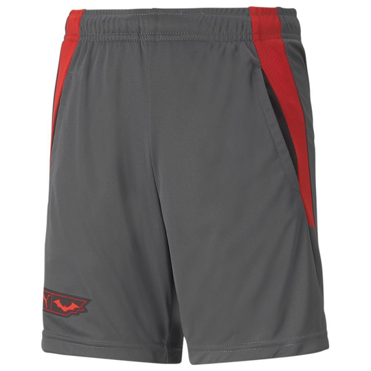 PUMA Treenishortsit Batman Collection - Asphalt Lapset Limited Edition, koko 128 cm