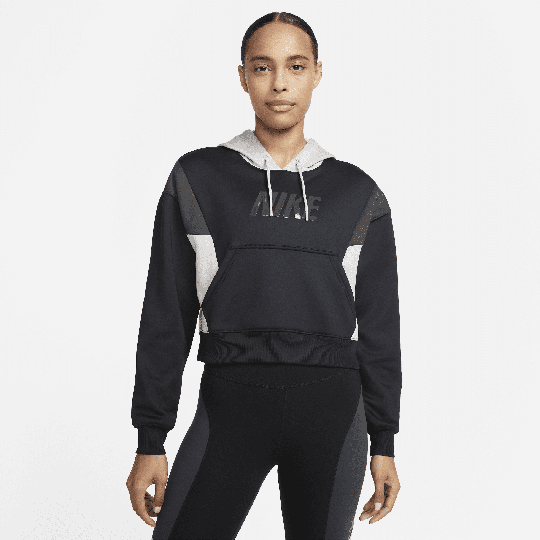 Nike Therma-FIT All Time Women's Colour-Block Training Hoodie - Black