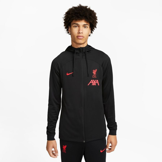 Liverpool Verryttelytakki Dri-fit Strike - Musta/punainen - Nike, koko Medium