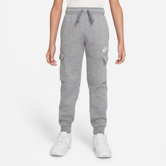 Nike Cargo Housut Nsw Club - Harmaa/valkoinen Lapset, koko S: 128-137 cm