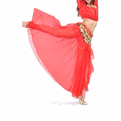 Belly Dance Skirt Split Front Women's Training Performance Dropped Chiffon Lightinthebox