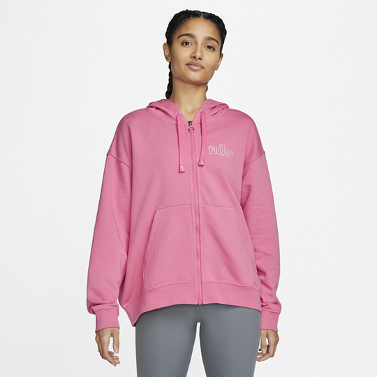 Nike Dri-FIT Get Fit Women's Graphic Full-Zip Training Hoodie - Pink