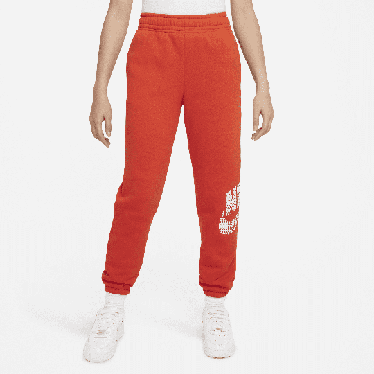 Nike Sportswear Older Kids' (Girls') Oversized Fleece Dance Trousers - 1 - Red