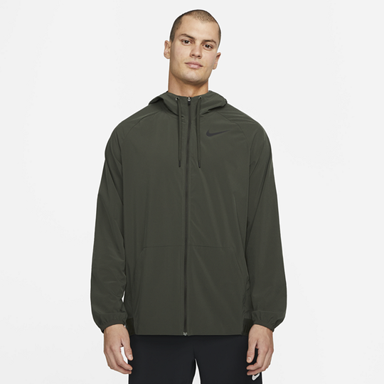 Nike Pro Dri-FIT Flex Vent Max Men's Full-Zip Hooded Training Jacket - Green