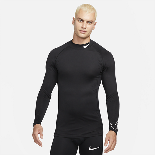 Nike Pro Dri-FIT Men's Tight-Fit Long-Sleeve Top - Black