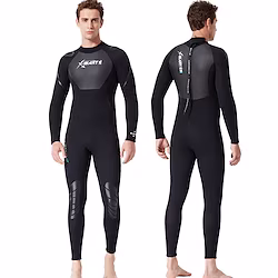 DiveSail Men's One Piece Swimsuit 1.5mm SCR Neoprene Diving Suit Thermal Warm Micro-elastic Full Body Back Zip - Swimming Diving Surfing Snorkeling Patchwork Summer Spring Autumn Lightinthebox