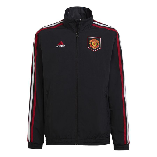 Manchester United Treenitakki Käännettävä Anthem - Musta/Pinkki/Sininen Lapset - adidas, koko 176 cm