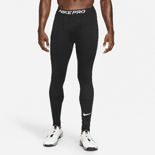 Nike Pro Warm Men's Tights - Black - 50% Recycled Polyester