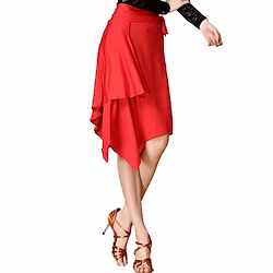 Latin Dance Skirt Leopard Women's Training Performance Chinlon Spandex Lightinthebox
