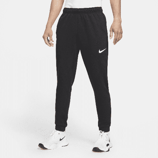 Nike Dry Men's Dri-FIT Taper Fitness Fleece Trousers - Black - 50% Sustainable Blends