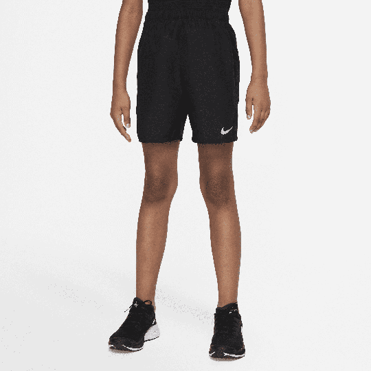 Nike Challenger Older Kids' (Boys') Training Shorts - Black - 50% Recycled Polyester