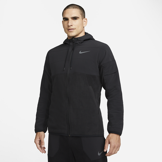 Nike Therma-FIT Men's Winterized Full-Zip Training Hoodie - Black