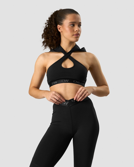 Ultimate Training Hoodie Sports Bra Black-M