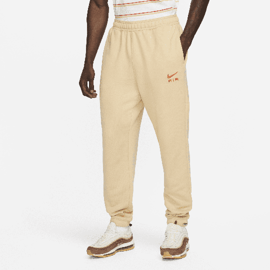 Nike Air Men's French Terry Joggers - Brown