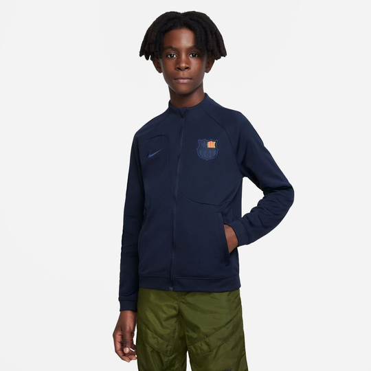 Barcelona Treenitakki Academy Pro Anthem Senyera - Navy Lapset - Nike, koko XS: 122-128 cm