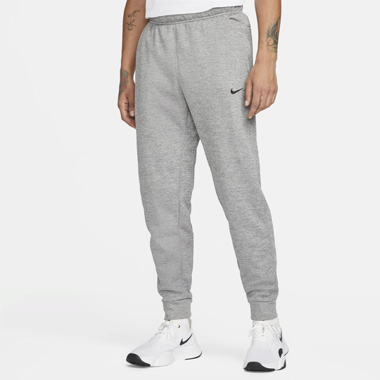 Nike Therma Men's Therma-FIT Tapered Fitness Trousers - Grey - 50% Recycled Polyester