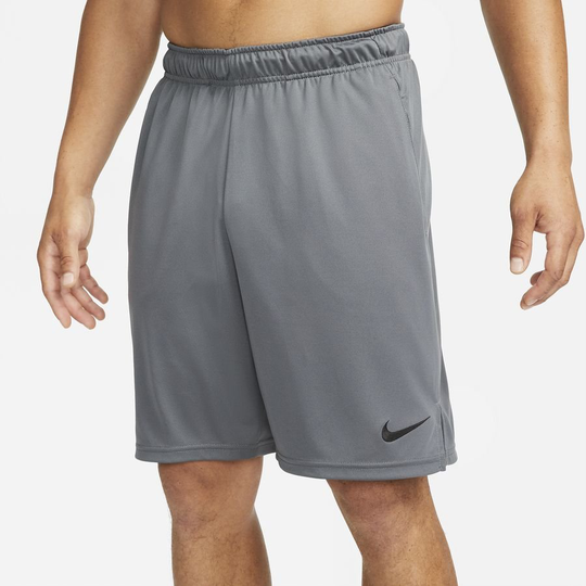 Nike Treenishortsit Dri-fit Knit - Harmaa/musta, koko Medium