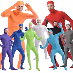 Zentai Suits Skin Suit Full Body Suit Adults' Spandex Lycra Cosplay Costumes Sex Men's Women's Solid Colored Halloween / Leotard / Onesie / Leotard / Onesie / High Elasticity Lightinthebox