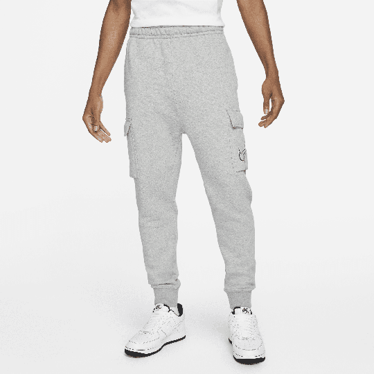 Nike Sportswear Men's Fleece Cargo Trousers - Grey