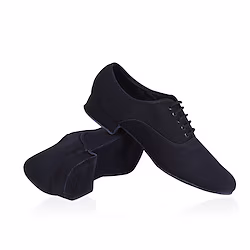 Men's Ballroom Dance Shoes Modern Shoes Line Dance Performance Training Heel Thick Heel Lace-up Adults Black Lightinthebox