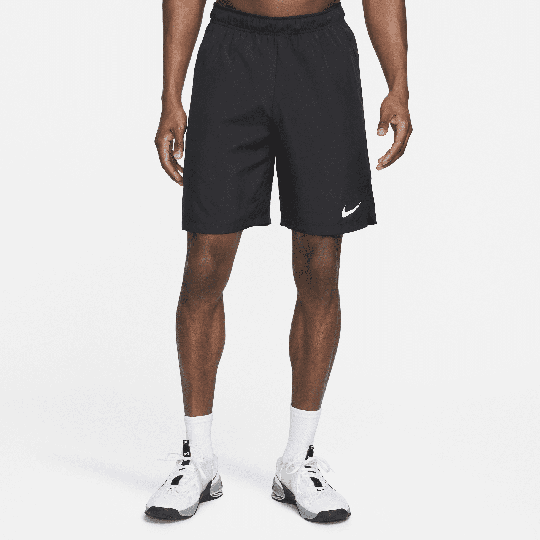 Nike Dri-FIT Men's (23cm approx.) Woven Training Shorts - Black - 50% Recycled Polyester