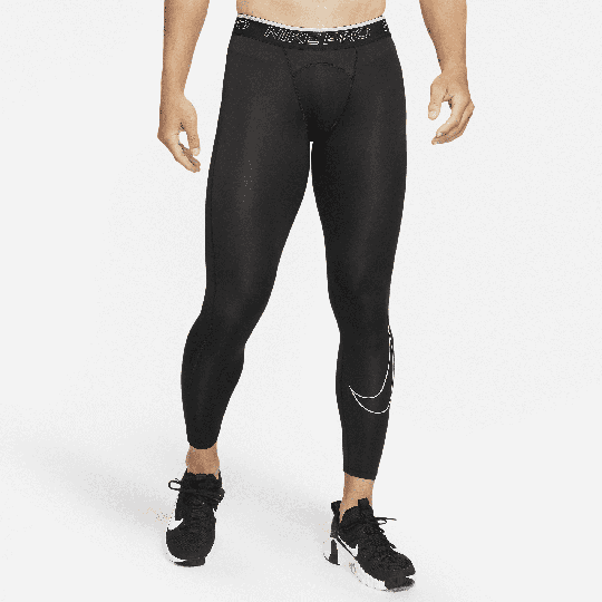 Nike Pro Dri-FIT Men's Tights - Black - 50% Recycled Polyester