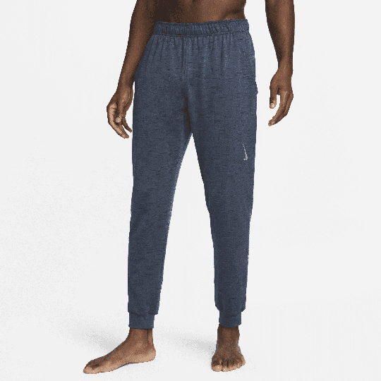 Nike Yoga Dri-FIT Men's Trousers - Blue - 50% Recycled Polyester