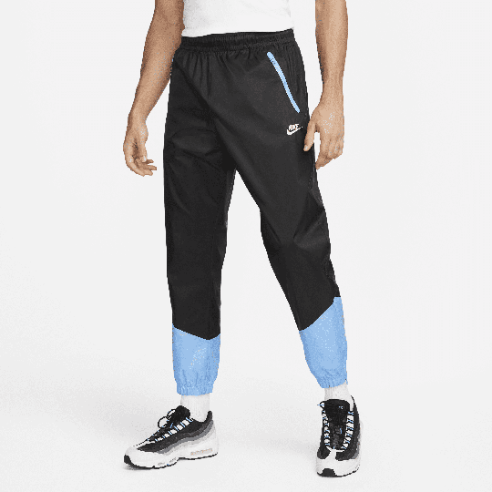 Nike Windrunner Men's Woven Lined Trousers - Black - 50% Recycled Polyester