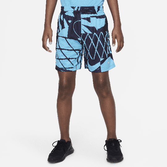 Nike Dri-FIT Multi+ Older Kids' (Boys') Printed Training Shorts - 1 - Blue