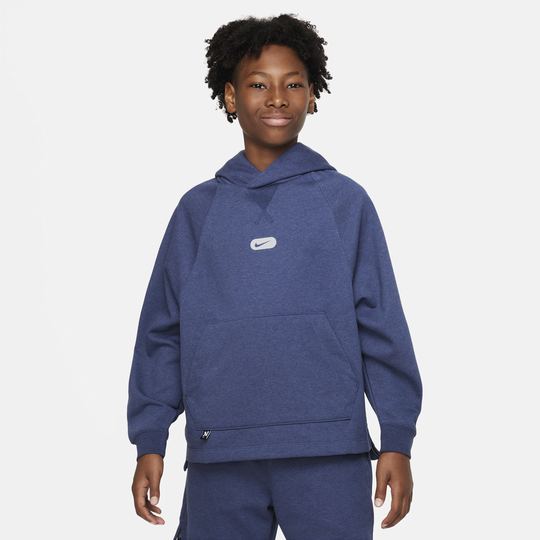Nike Dri-FIT Athletics Older Kids' (Boys') Fleece Training Hoodie - Blue
